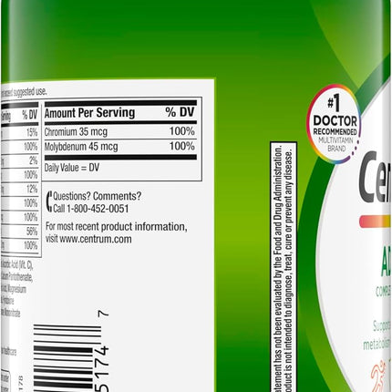 Centrum Adult Multivitamin Multimineral Tablets Antioxidants 200 Count