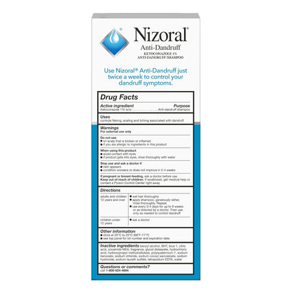 Nizoral Anti Dandruff Shampoo with 1 Percent Ketoconazole 7 fl oz