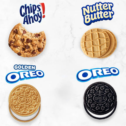 Oreo Chips Ahoy Nutter Butter Cookie Variety Pack Snack Packs 56 Count