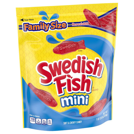 SWEDISH FISH Mini Soft Chewy Candy Family Size 1.8 lb Bag