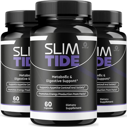 Slim Tide Advanced Weight Management Supplement Capsules 3 Pack 180 Count