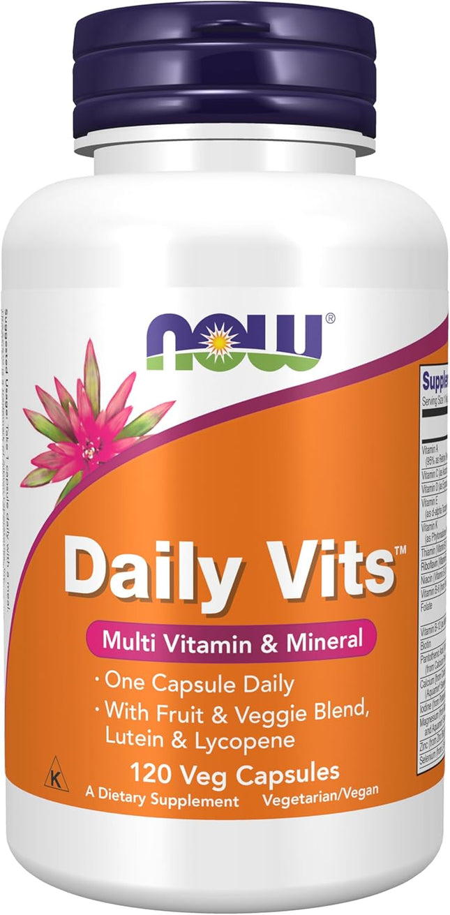 NOW Foods Daily Vits Multivitamin Capsules- 120 Count