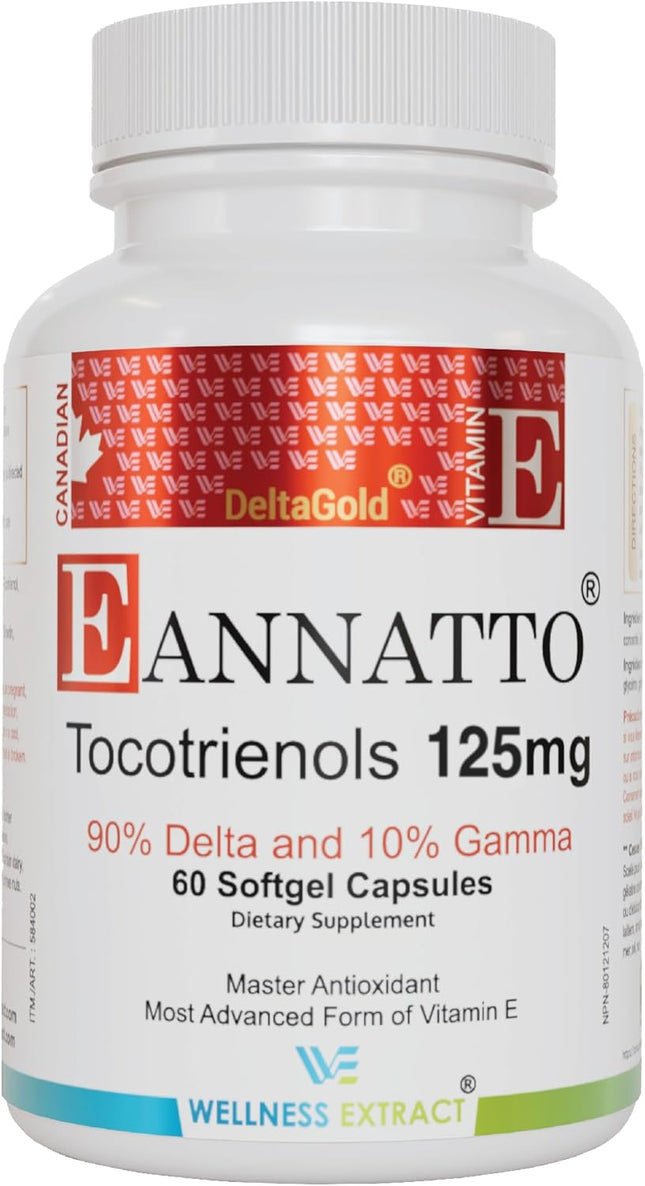 Wellness Extract Annatto Tocotrienols Vitamin E 125 mg Softgels 60 Count
