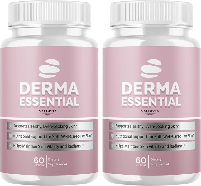 Derma Essentials Health & Wellness Supplement Capsules 2 Pack 120 Count