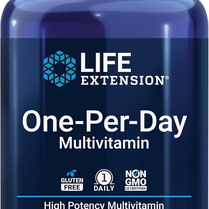 Life Extension One-Per-Day Multivitamin 25+ Nutrients 60 Tablets