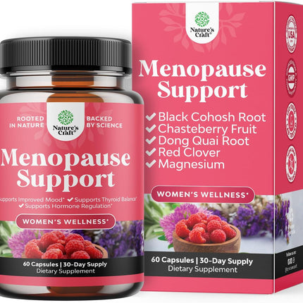 Natures Craft Herbal Supplement for Women – Dong Quai, Chaste Berry & Black Cohosh, 60 Capsules