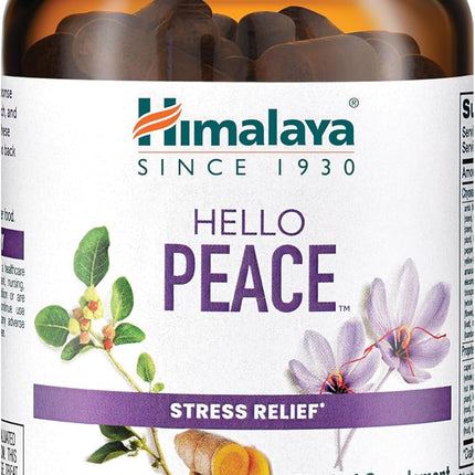 Himalaya Hello Peace Herbal Stress Support Supplement 60 Vegan Capsules