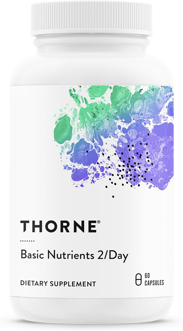 THORNE Basic Nutrients 2/Day Multivitamin Bioavailable Formula 60 Capsules
