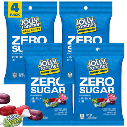 JOLLY RANCHER Zero Sugar Hard Candy 3.6 oz 4 Pack