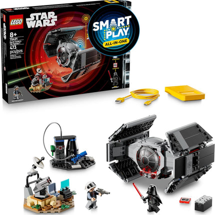 LEGO Star Wars SMART Play Darth Vader’s TIE Fighter Set – Interactive SMART Brick Toy for Kids 8+, Gift Idea – 75421