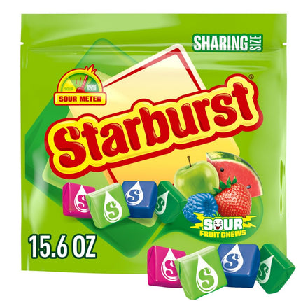 STARBURST Sour Fruit Chews Candy 15.6 oz Sharing Size Bag