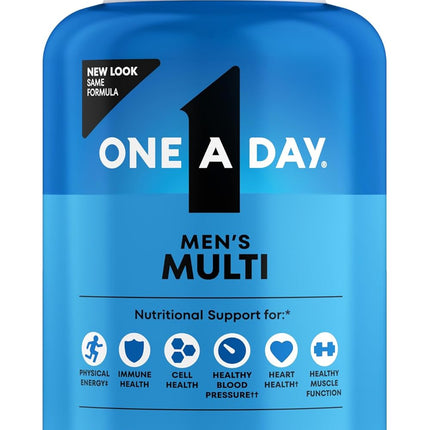 One A Day Men’s Multivitamin Tablets Vitamin D Zinc B Complex 200 Count