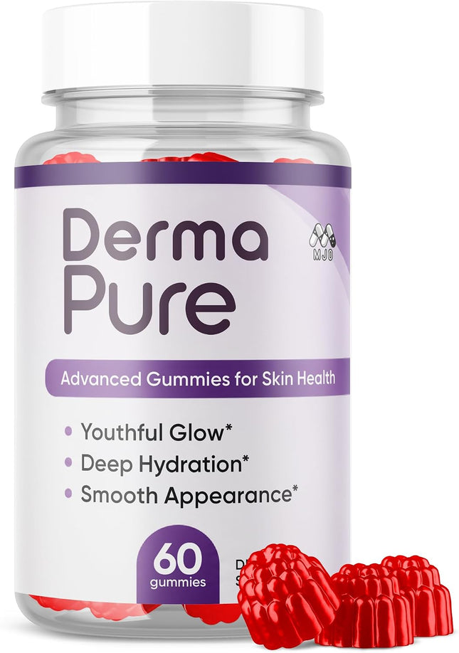 Derma Pure Supplement Gummies with Natural Ingredients 60 Gummies