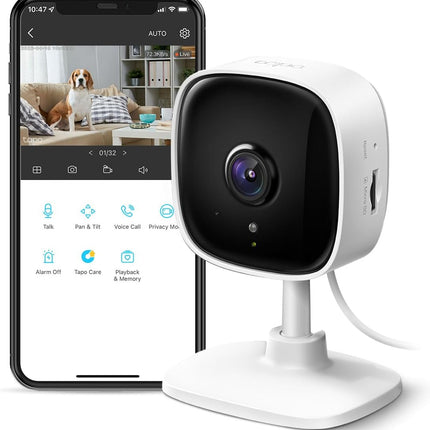 TP-Link Tapo Indoor Security Camera 1080p with Night Vision and Two-Way Audio C100