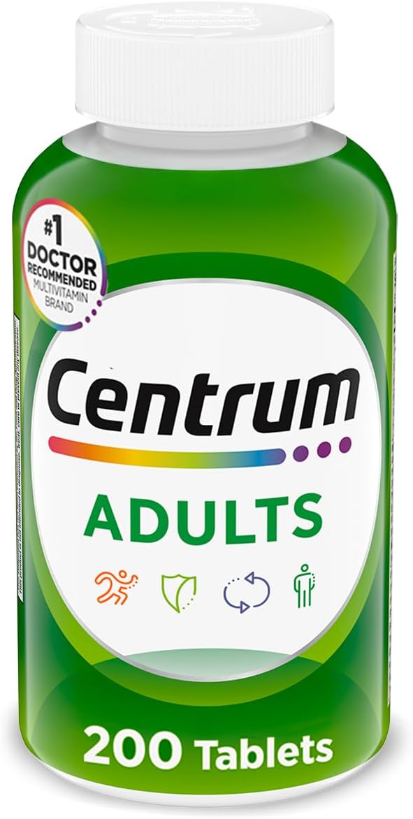 Centrum Adult Multivitamin Multimineral Tablets Antioxidants 200 Count