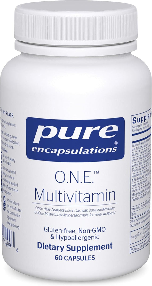 Pure Encapsulations O.N.E. Multivitamin Once Daily 60 Capsules