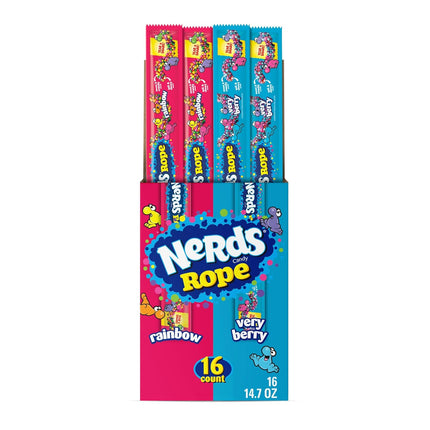 NERDS Rope Variety Box Rainbow & Very Berry Candy 0.92 oz 16 Count