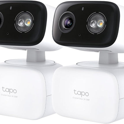TP-Link Tapo 2K Pan Tilt Wired Security Camera Indoor Outdoor 2 Pack C216