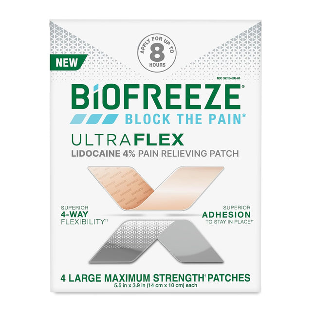 Biofreeze Lidocaine Patches (4 Count)