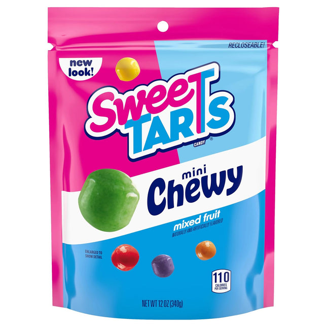 SweeTARTS Mini Chewy Candy Mixed Fruit Flavors 12 oz Bag