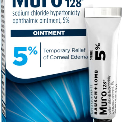 Muro 128 Sodium Chloride 5% Hypertonic Ophthalmic Eye Ointment 0.12 oz