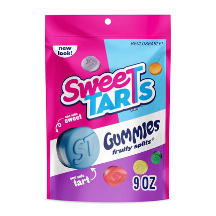 SweeTARTS Gummies Fruity Splitz Sweet & Tart Candy 9 oz Bag