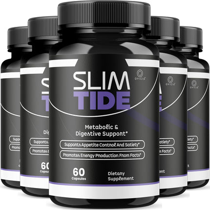 Slim Tide Advanced Weight Management Supplement Capsules 5 Pack 300 Count