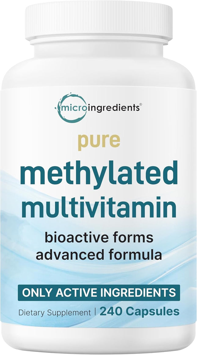 Micro Ingredients Methylated Multivitamin 19-in-1 Non-GMO 240 Capsules