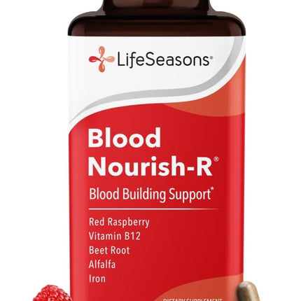 LifeSeasons Blood Nourish-R Iron Supplement with Beet Root & Vitamin B12 60 Capsules