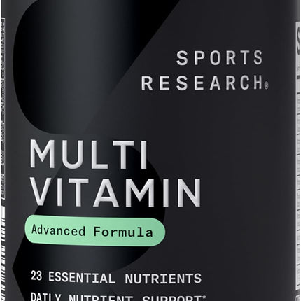 Sports Research Multivitamin 23 Vitamins Minerals CoQ10 Iodine 60 Capsules