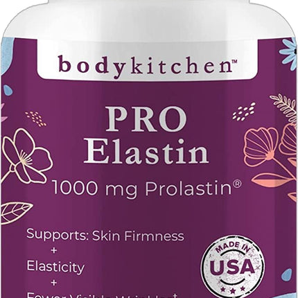 Body Kitchen Pro Elastin Peptides 1000 mg Marine-Derived Supplement 60 Capsules