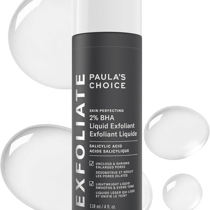 Paula’s Choice Skin Perfecting 2% BHA Liquid Exfoliant – Salicylic Acid, Fragrance-Free, 118 ml