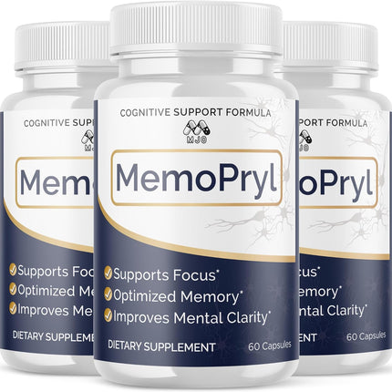 Memopryl Supplement Capsules with Multivitamins 180 Capsules (3 Pack)