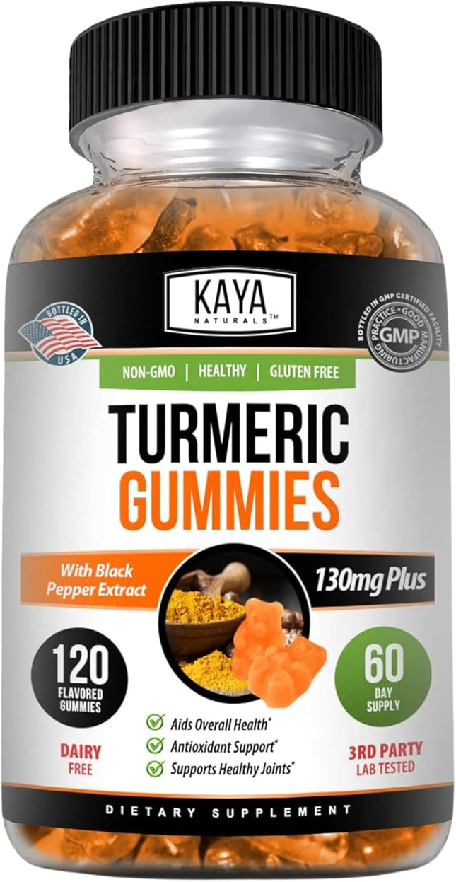 Kaya Naturals Turmeric Gummies (120 Count)
