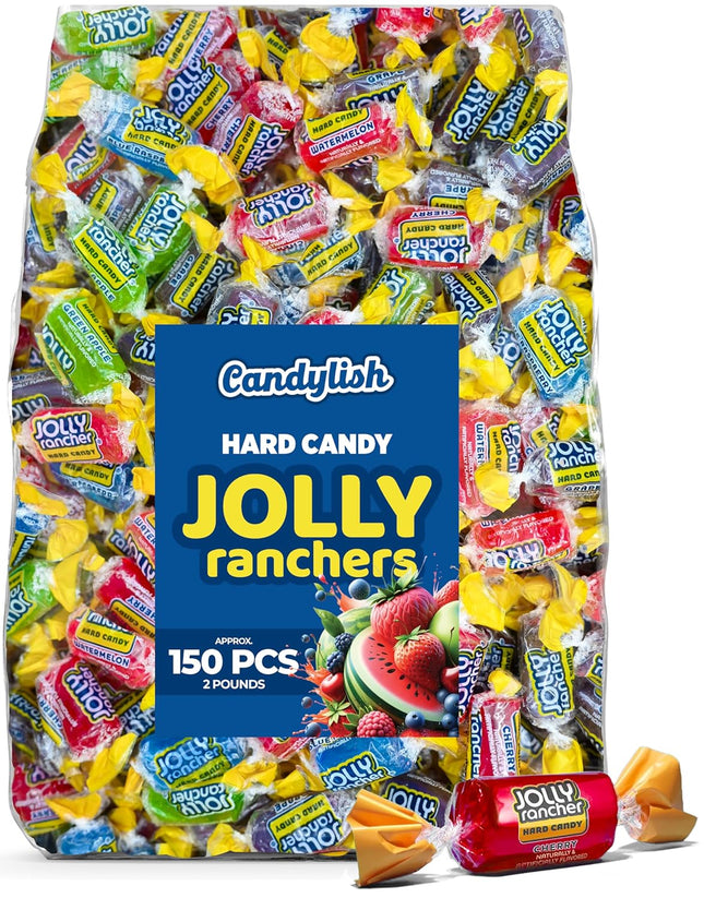 JOLLY RANCHER Assorted Fruit Flavored Hard Candy 2 lb Bulk Bag