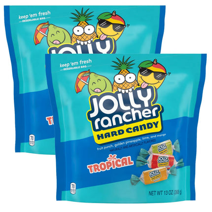 JOLLY RANCHER Tropical Fruit Flavored Hard Candy 13 oz 2 Pack