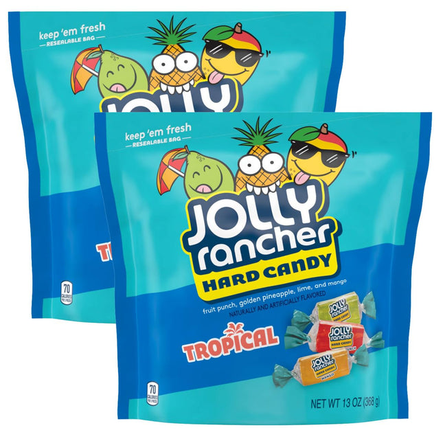 JOLLY RANCHER Tropical Fruit Flavored Hard Candy 13 oz 2 Pack