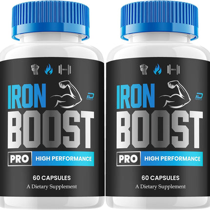 Iron Boost Pro Capsules Health Support Supplement 2 Pack 120 Capsules