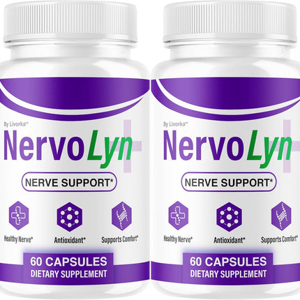 NervoLyn Advanced Supplement Capsules with Vitamins 120 Capsules (2 Pack)