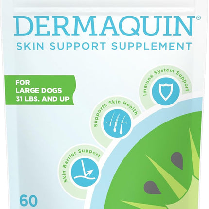 Nutramax Dermaquin Skin Support Soft Chews for Large Dogs 60 Count