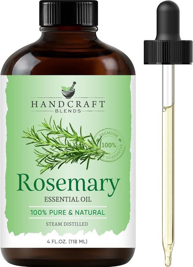 Handcraft Blends Rosemary Essential Oil 100% Pure & Natural Premium Grade 4 fl oz