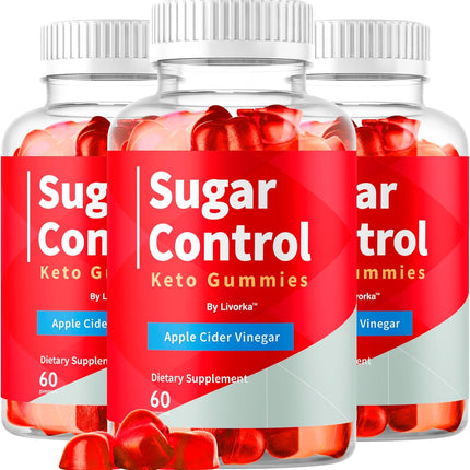 SugarControl Keto ACV Gummies Apple Cider Vinegar 180 Count 3 Pack