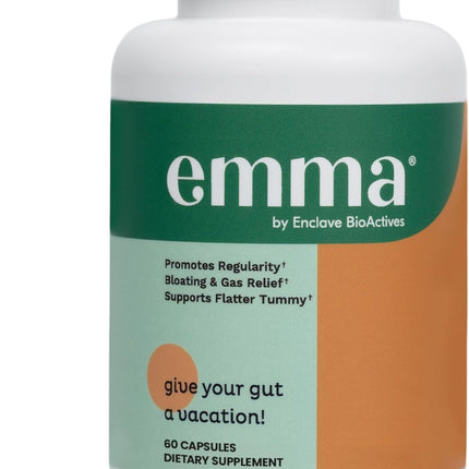 Emma Gut Health Supplement Berberine Resveratrol Quercetin Capsules 60 Count 2pack