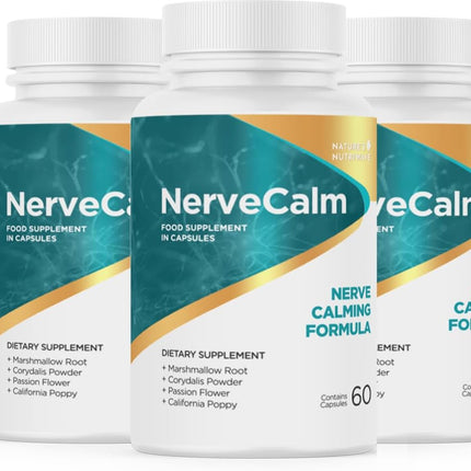 NerveCalm Herbal Supplement (60 Count) - 3 pack