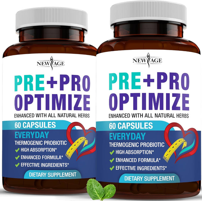 Pro Optimize Probiotics (Pack of 2, 120 Capsules)