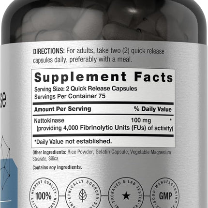 Horbäach Nattokinase - 150 Capsules