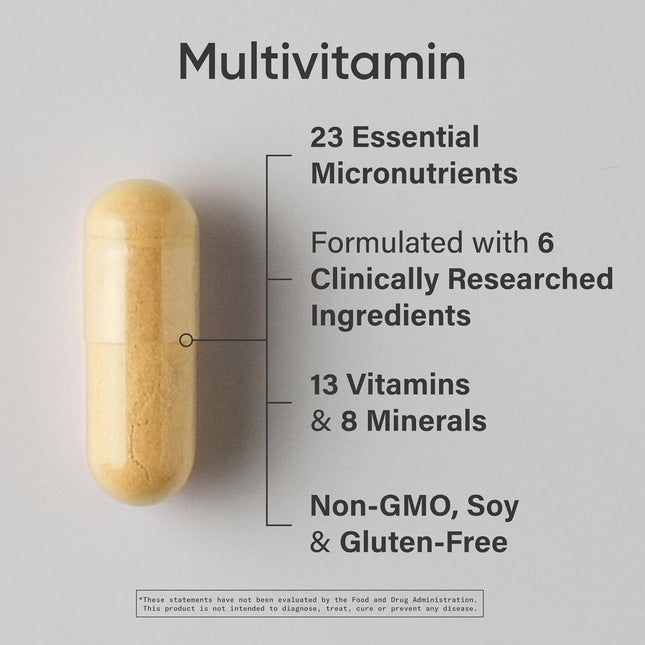 Sports Research Multivitamin 23 Vitamins Minerals CoQ10 Iodine 60 Capsules