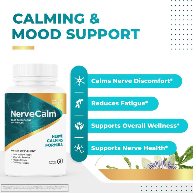 NerveCalm Herbal Supplement (60 Count) - 1 pack