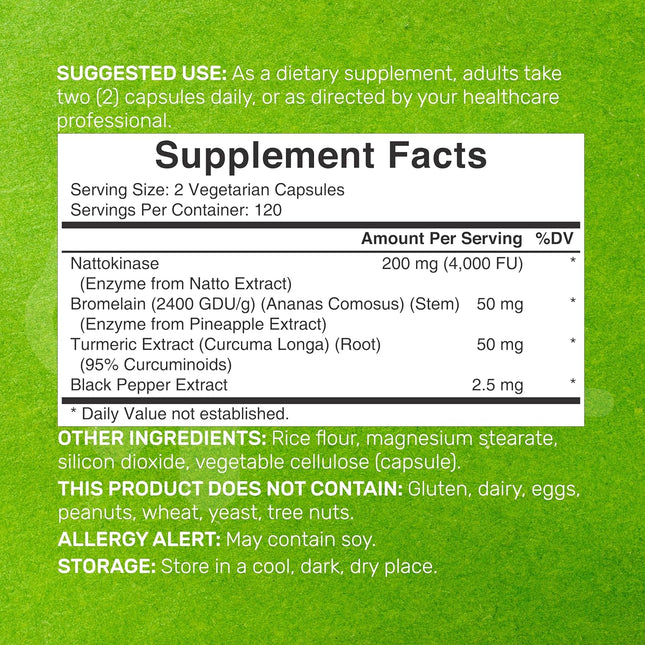 Deal Supplement Nattokinase - 240 Capsules