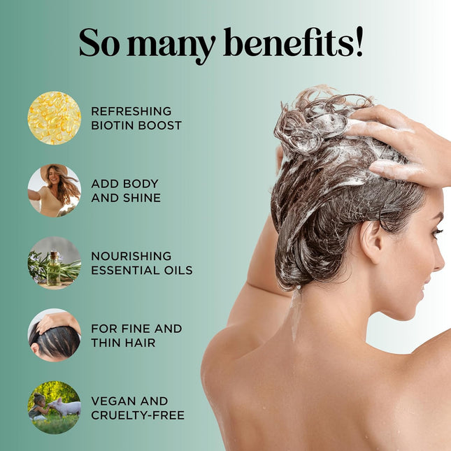 Volumizing Biotin & Rosemary Shampoo with Tea Tree Oil 16 fl oz
